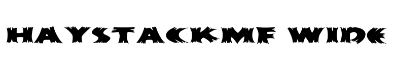 HayStackMF Wide font preview