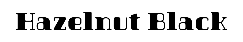 Hazelnut Black font preview