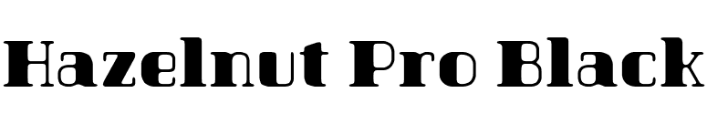 Hazelnut Pro Black font preview