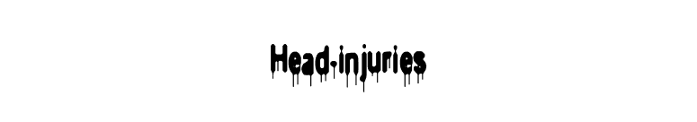 Head-injuries font preview