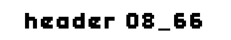 header 08_66 font preview