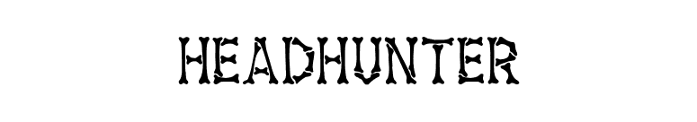 Headhunter font preview