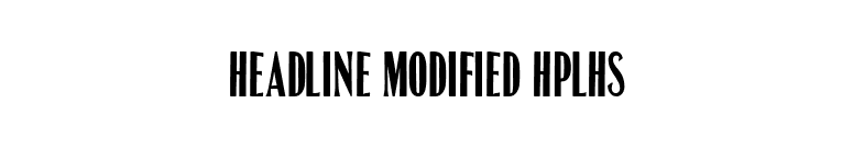 Headline Modified HPLHS font preview