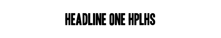 Headline One HPLHS font preview