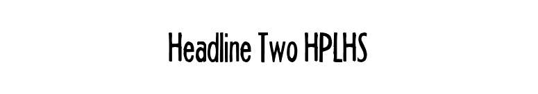 Headline Two HPLHS font preview