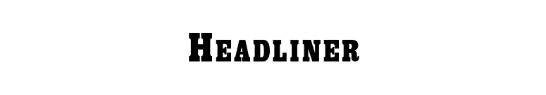 Headliner font preview