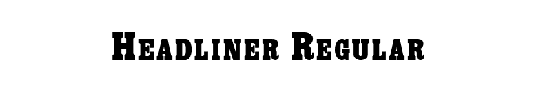Headliner Regular font preview