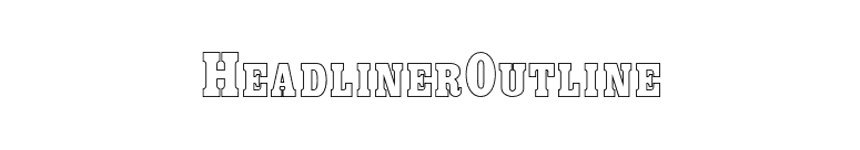 HeadlinerOutline font preview