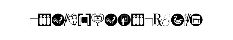 HealthcareSymbols font preview