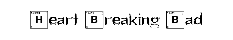 Heart Breaking Bad font preview
