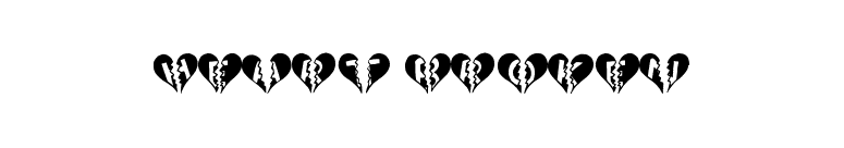 Heart Broken font preview