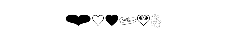 heARTs font preview
