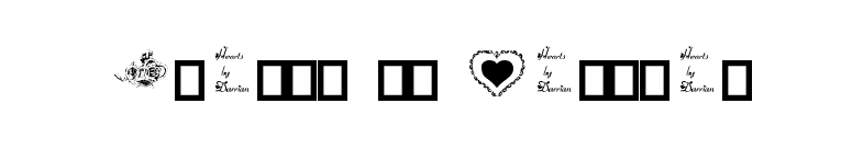 Hearts by Darrian font preview