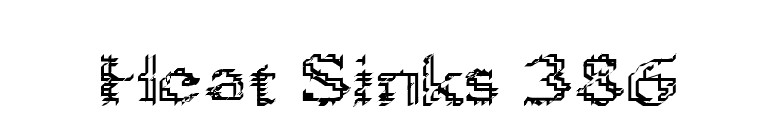 Heat Sinks 386 font preview