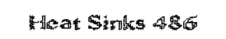 Heat Sinks 486 font preview