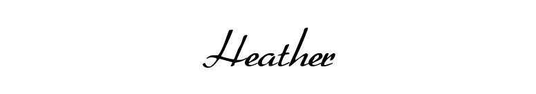 Heather font preview
