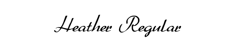 Heather Regular font preview