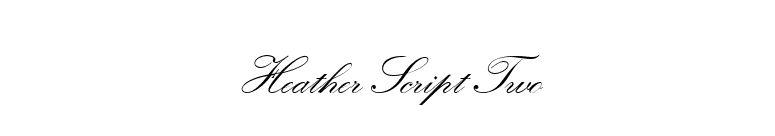Heather Script Two font preview