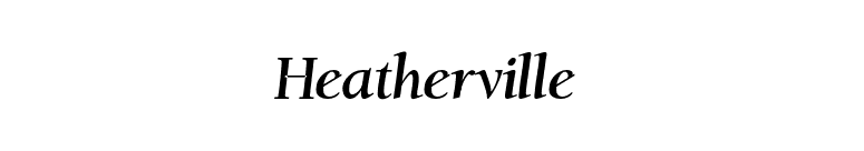 Heatherville  font preview