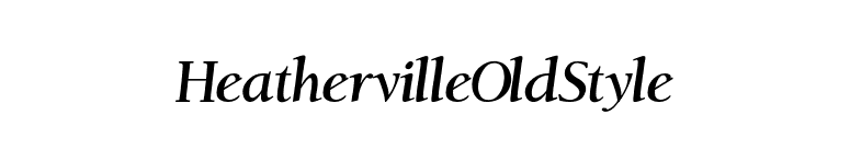 HeathervilleOldStyle font preview