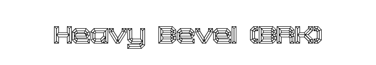 Heavy Bevel (BRK) font preview
