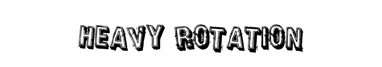 Heavy Rotation font preview