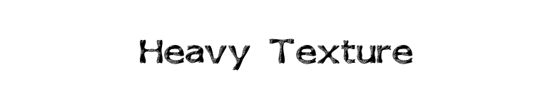 Heavy Texture font preview