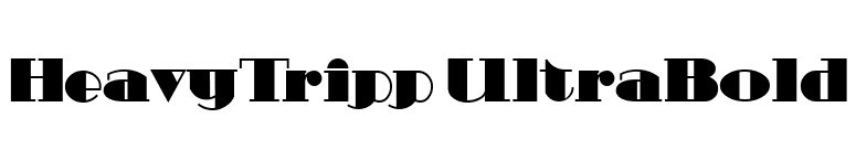 HeavyTripp UltraBold font preview