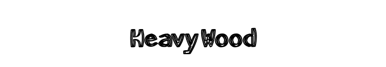 HeavyWood font preview