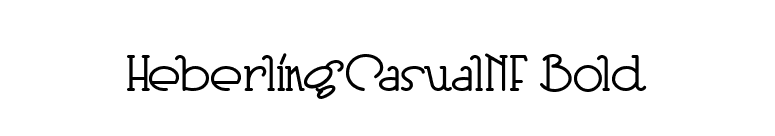 HeberlingCasualNF Bold font preview