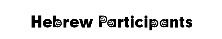 Hebrew Participants font preview