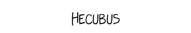 Hecubus font preview
