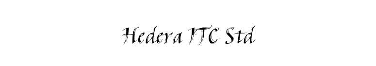 Hedera ITC Std font preview