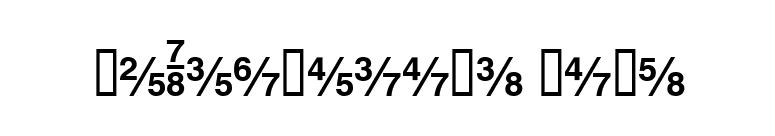 HeFractions Bold font preview