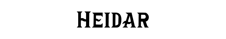 Heidar font preview