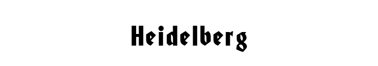 Heidelberg font preview
