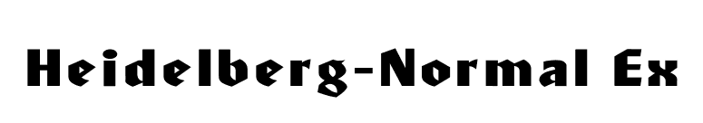Heidelberg-Normal Ex font preview