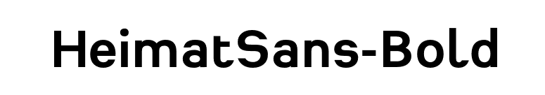 HeimatSans-Bold font preview