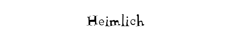 Heimlich font preview