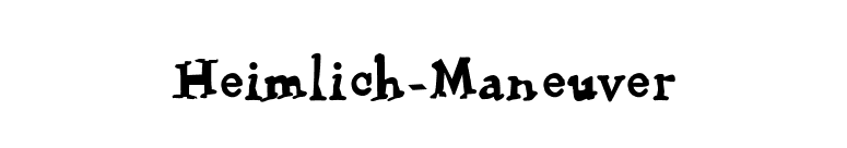 Heimlich-Maneuver font preview