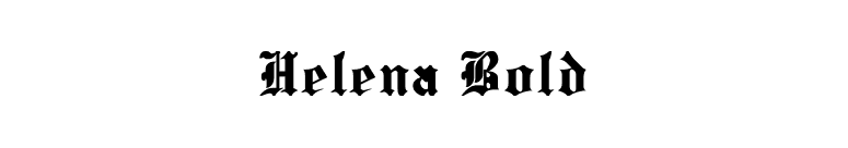 Helena Bold font preview
