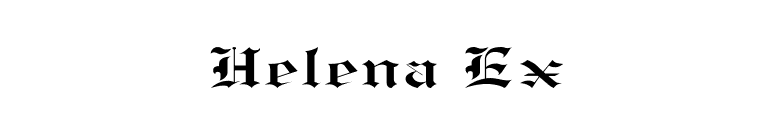 Helena Ex font preview