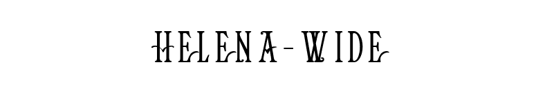 Helena-Wide font preview
