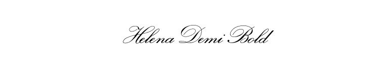 HelenaDemiBold font preview