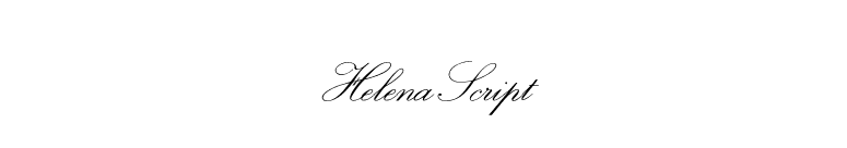 HelenaScript font preview