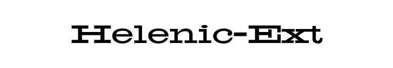 Helenic-Ext font preview