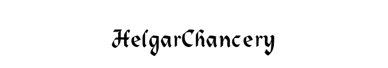 HelgarChancery font preview