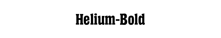 Helium-Bold font preview