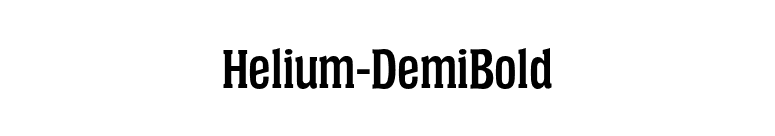 Helium-DemiBold font preview