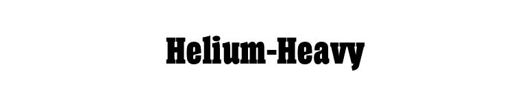 Helium-Heavy font preview